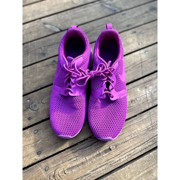 Nike Roshe One Hyerfuse Breathe Running Shoes. Women's size 9.5. Triple Purple - Picture 6 of 6